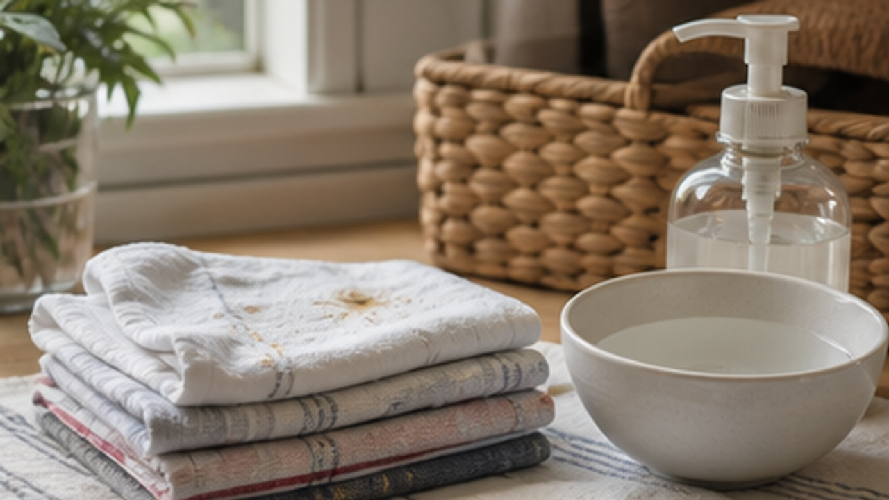 How to Prepare a Tea Towel Stain Check Bowl
