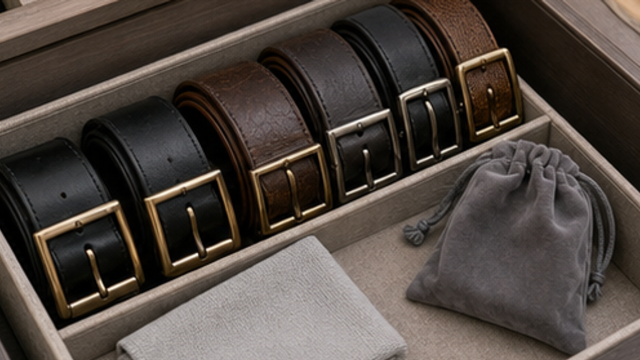 How to Set Up a Wardrobe Belt Buckle Polishing Pouch