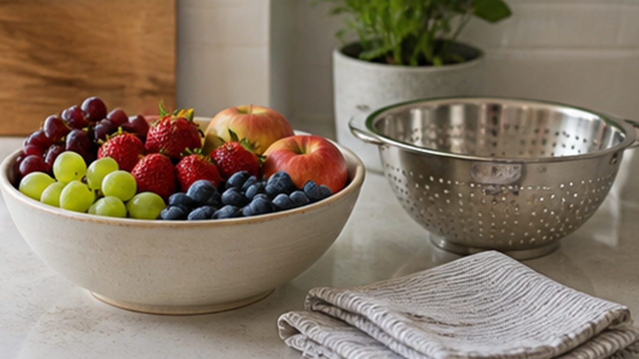 How to Set Up a Weekly Fruit Washing Bowl