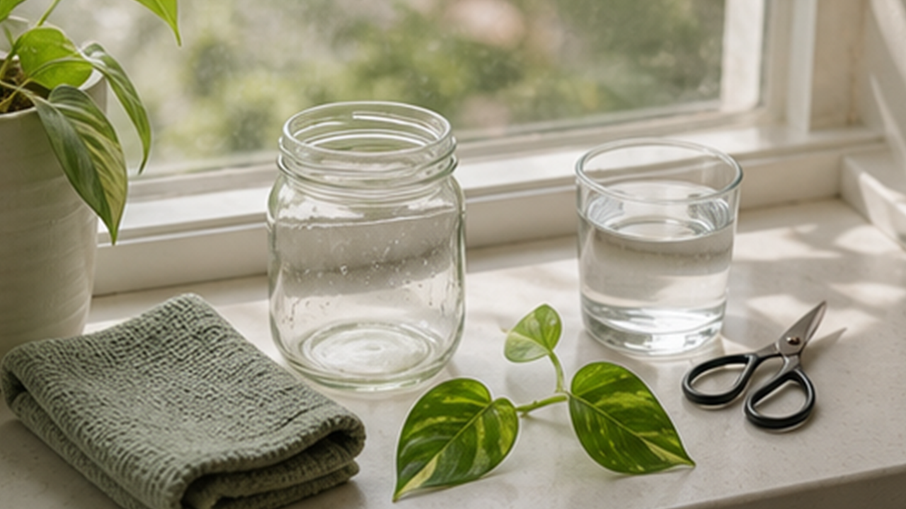 How to Set Up a Window Plant Propagation Jar