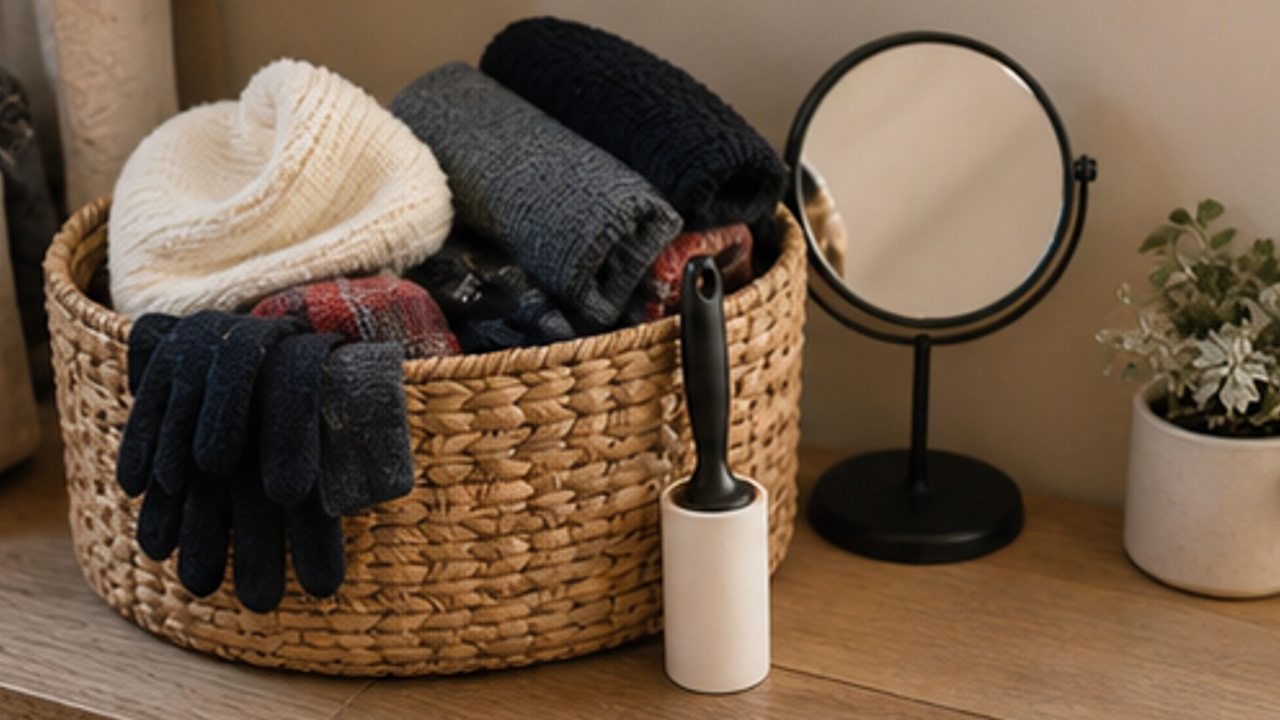 How to Prepare a Winter Hat and Scarf Basket